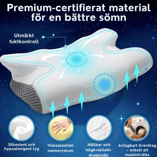 Ergonomisk 2-i-1 kudde