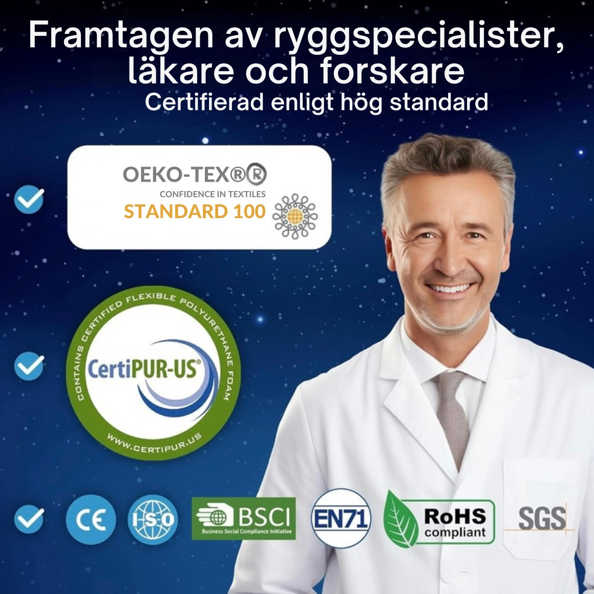 Ergonomisk 2-i-1 kudde